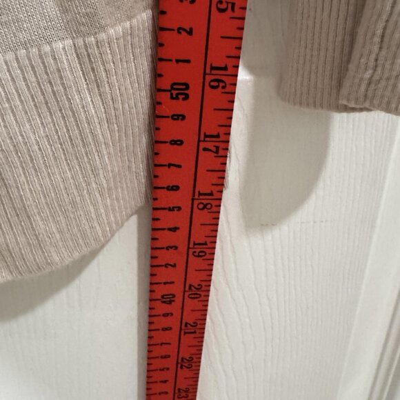 Women’s SEATON cardigan Seashell Size 1(small) Pink/tan Cashmere Bamboo Vintage - Picture 8 of 9